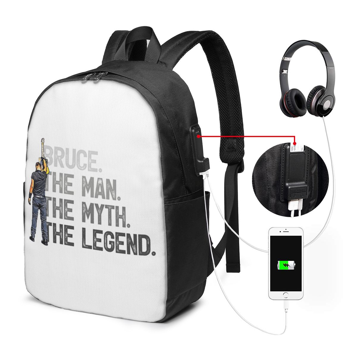 حقيبة ظهر بروس سبرينجستين للسف - مراجعة Laptop Bag وسعره