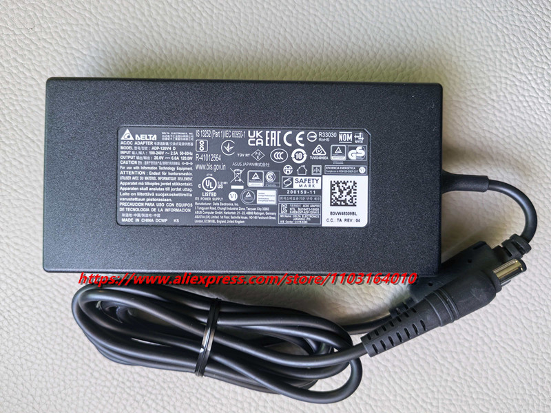 محول طاقة أصلي من دلتا ADP-120 - مراجعة Laptop Charger وسعره